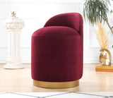 Puf Dover - Claret Red, Rosu bordo, 45x50x45 cm