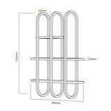 Raft de perete Rena, Alb, 86,4x122,2x22,5 cm