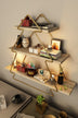 Raft de perete Wall Shelf  Triangle -1, Aur, 15x53x60 cm