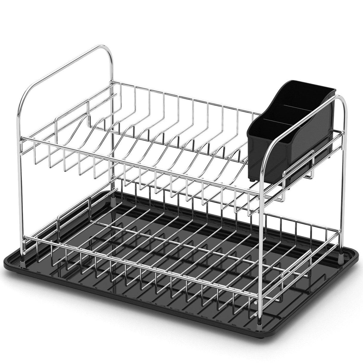 Raft pentru vase Dish Rack Artistic 1, Crom, 48x33x32 cm