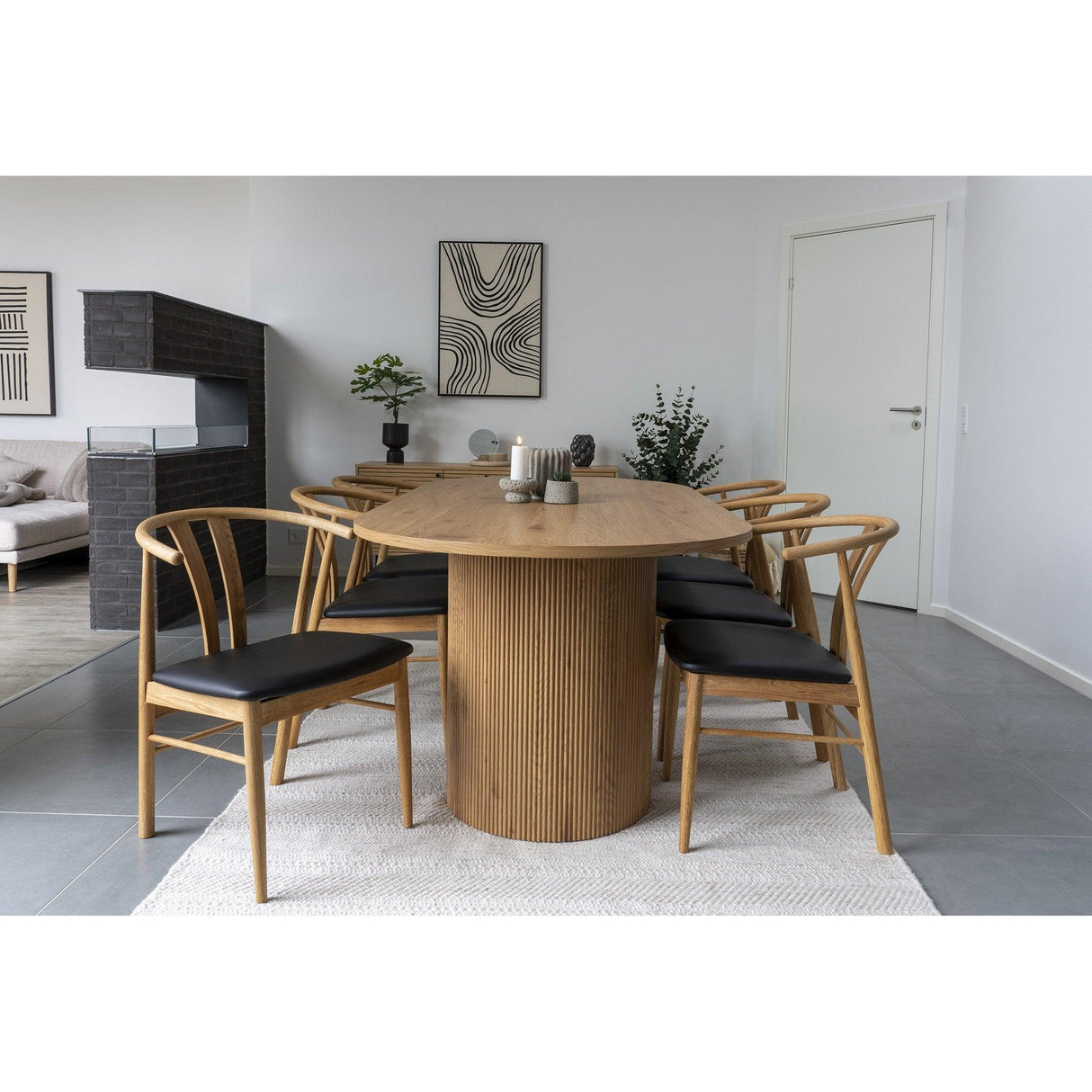 Scaune de dining Artenara, 2 Piese, 54x77x60 cm