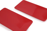 Set 2 Platouri Fire, Ceramica, Roșu, 33 x 16,8 x 2 cm