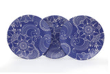 Set 6 Farfurii Bluebell, Ceramica, Albastru, 26 cm