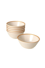 Set Boluri (6 Pieces), Crem, 14x7x14 cm