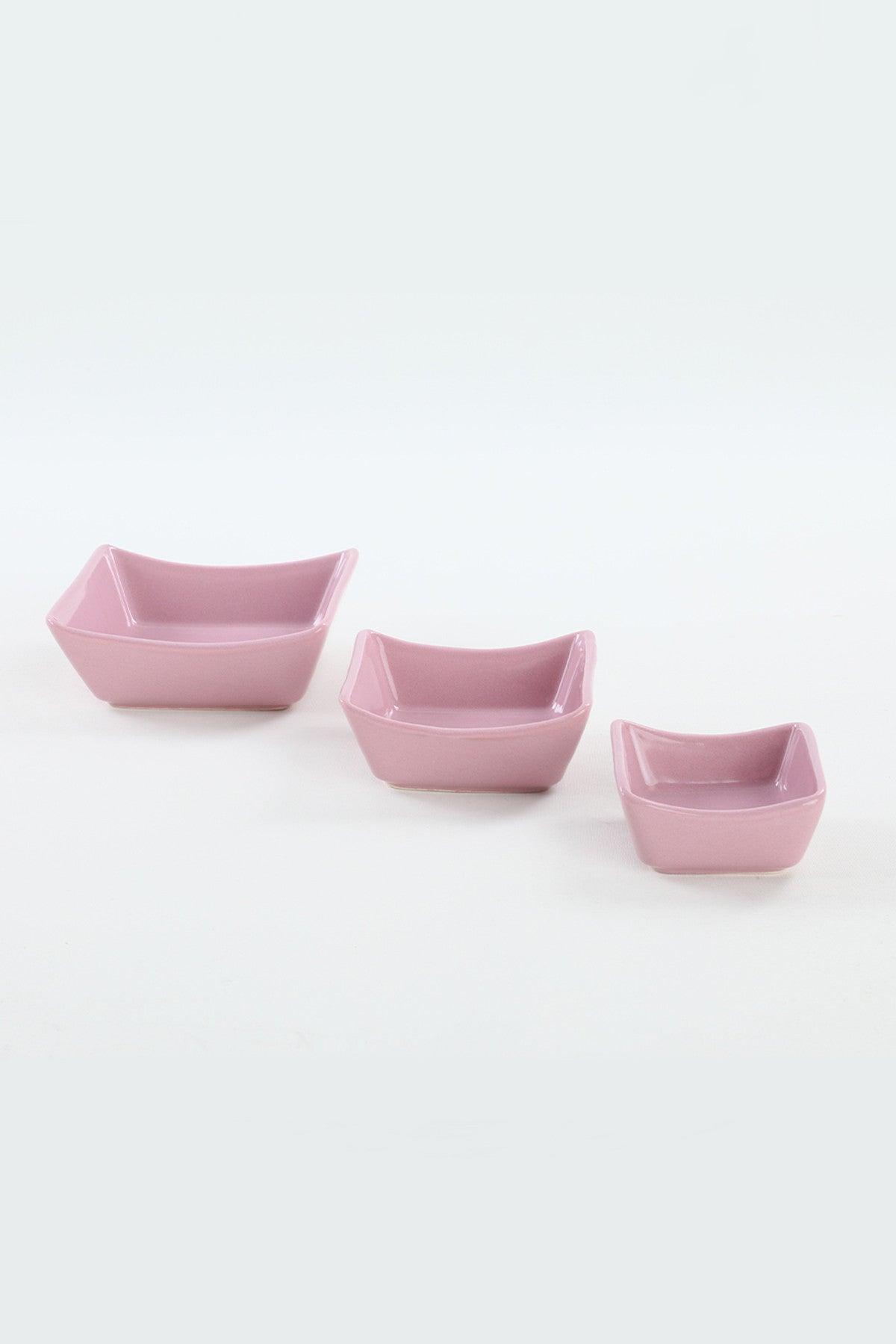 Set farfurii cu sos Sauce Plate Set Violet Sandal Snack / Sauce Bowl 8/10/12 Cm 6 Pieces, Roșu, 20x20x20 cm