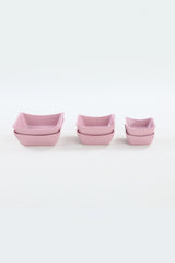 Set farfurii cu sos Sauce Plate Set Violet Sandal Snack / Sauce Bowl 8/10/12 Cm 6 Pieces, Roșu, 20x20x20 cm