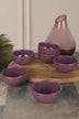 Set farfurii cu sos Sauce Plate Set Bulut Purple Snack / Sauce Bowl 8 Cm 6 Pieces, Violet, 23x11x23 cm