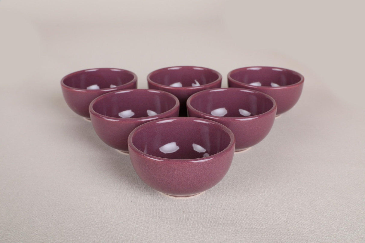 Set farfurii cu sos Sauce Plate Set Bulut Purple Snack / Sauce Bowl 8 Cm 6 Pieces, Violet, 23x11x23 cm