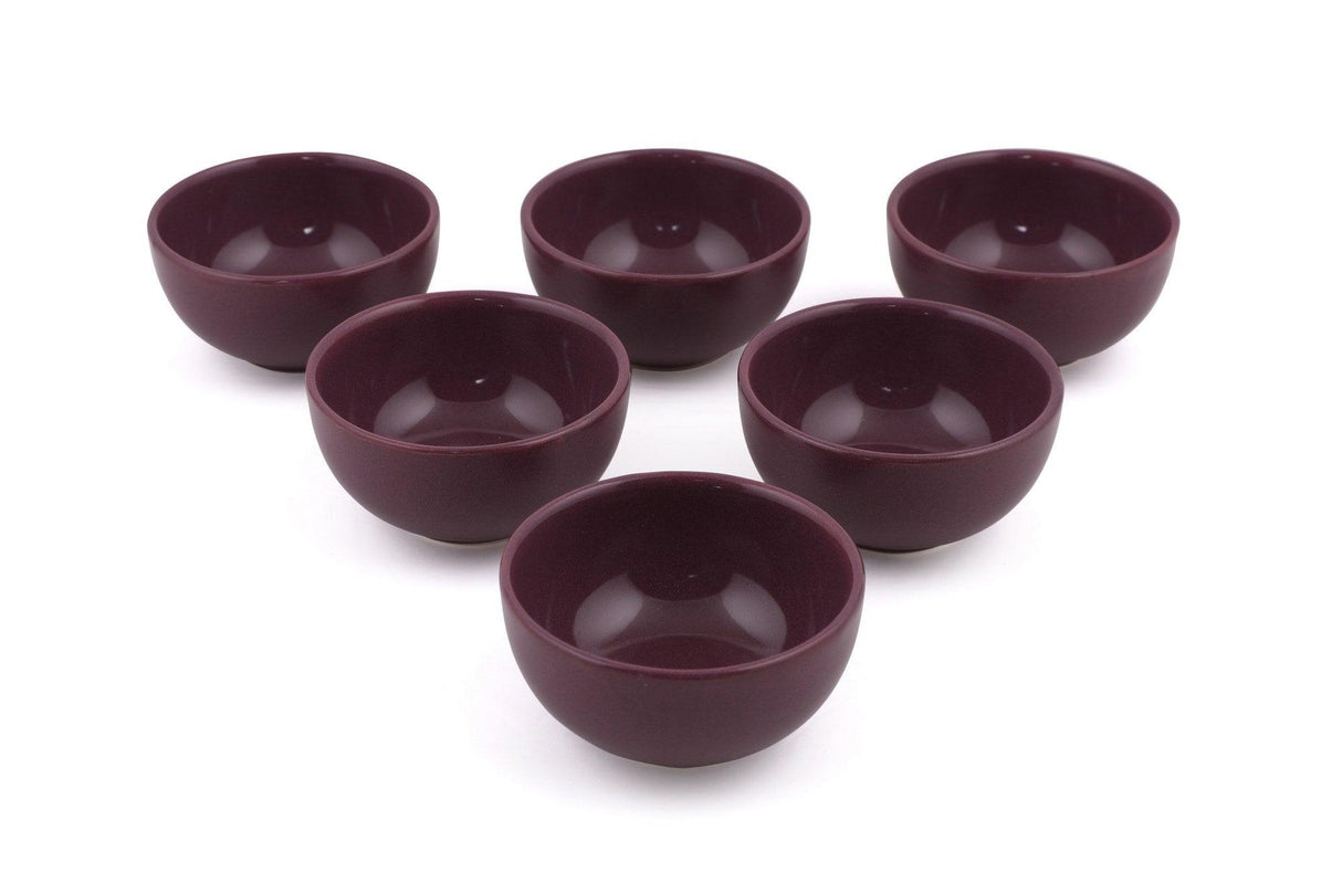 Set farfurii cu sos Sauce Plate Set Bulut Purple Snack / Sauce Bowl 8 Cm 6 Pieces, Violet, 23x11x23 cm