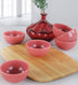 Set farfurii cu sos Sauce Plate Set Bulut Matte Dried Rose Snack / Sauce 8 Cm 6 Pieces, Roz, 23x11x23 cm