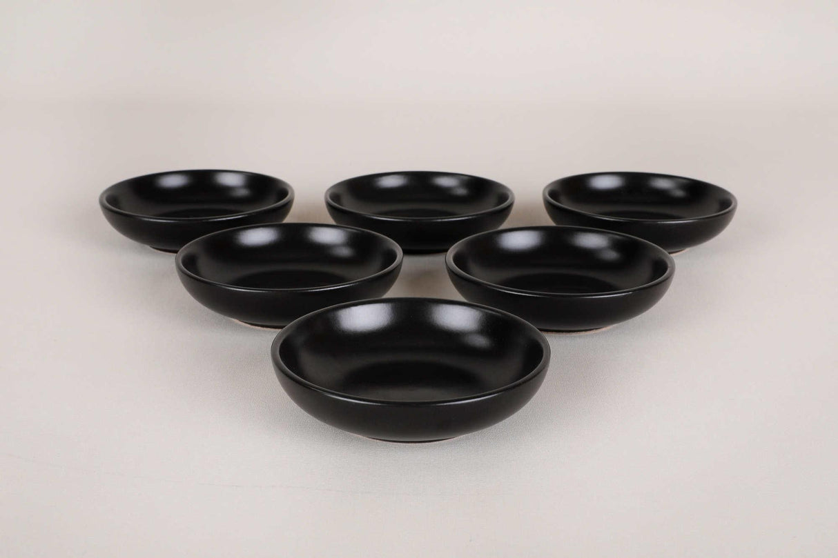 Set boluri cu sos Sauce Bowl Set   ST489006F956A0000000AYD100, Negru mat, 22x19x22 cm