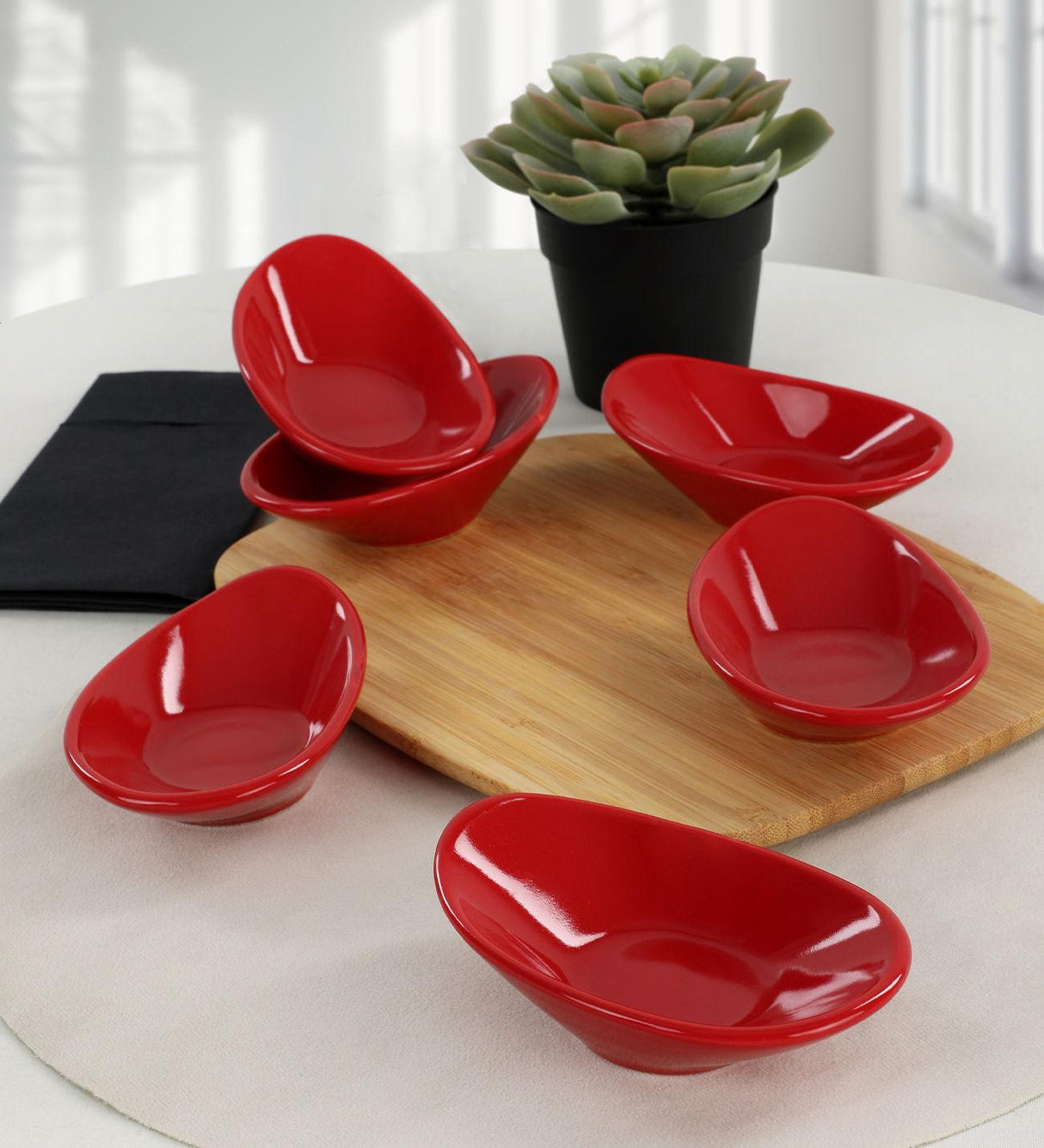 Set boluri cu sos Sauce Bowl Set   ST511006F506A000000MAYD200, Roșu, 23x19x23 cm