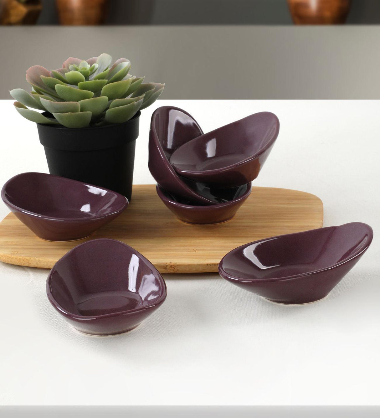 Set boluri cu sos Sauce Bowl Set   ST511006F498A000000MAYD200, Violet, 23x19x23 cm