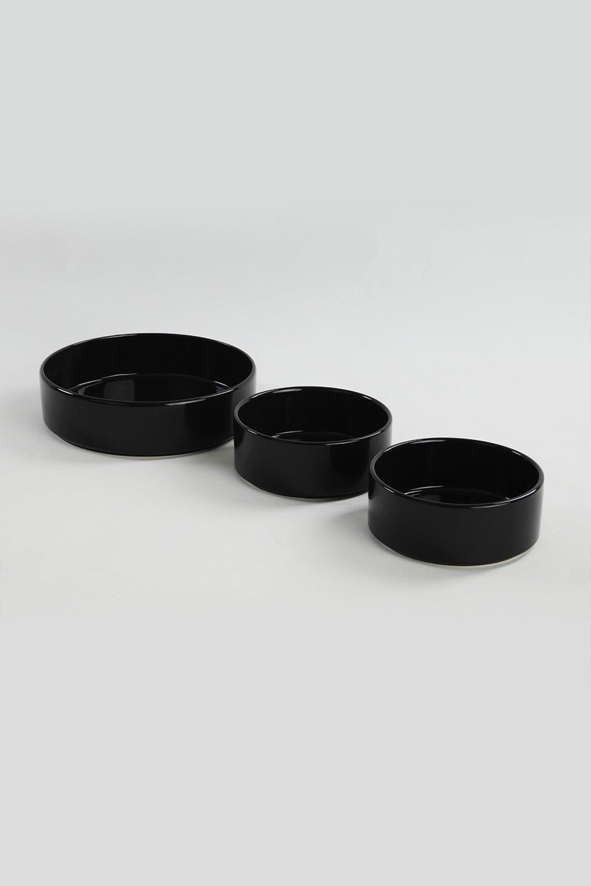 Set boluri, Negru, 28x17x28 cm