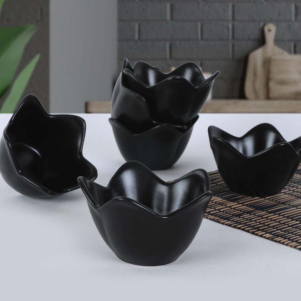 Set boluri, Negru mat, 28x17x28 cm