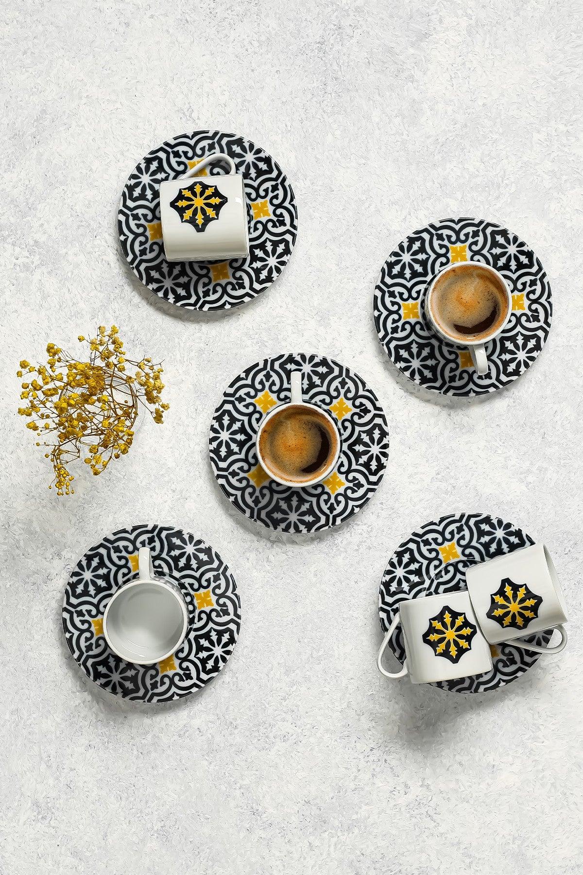 Set cești de cafea  Malhun, Multicolor, 21x8x31 cm