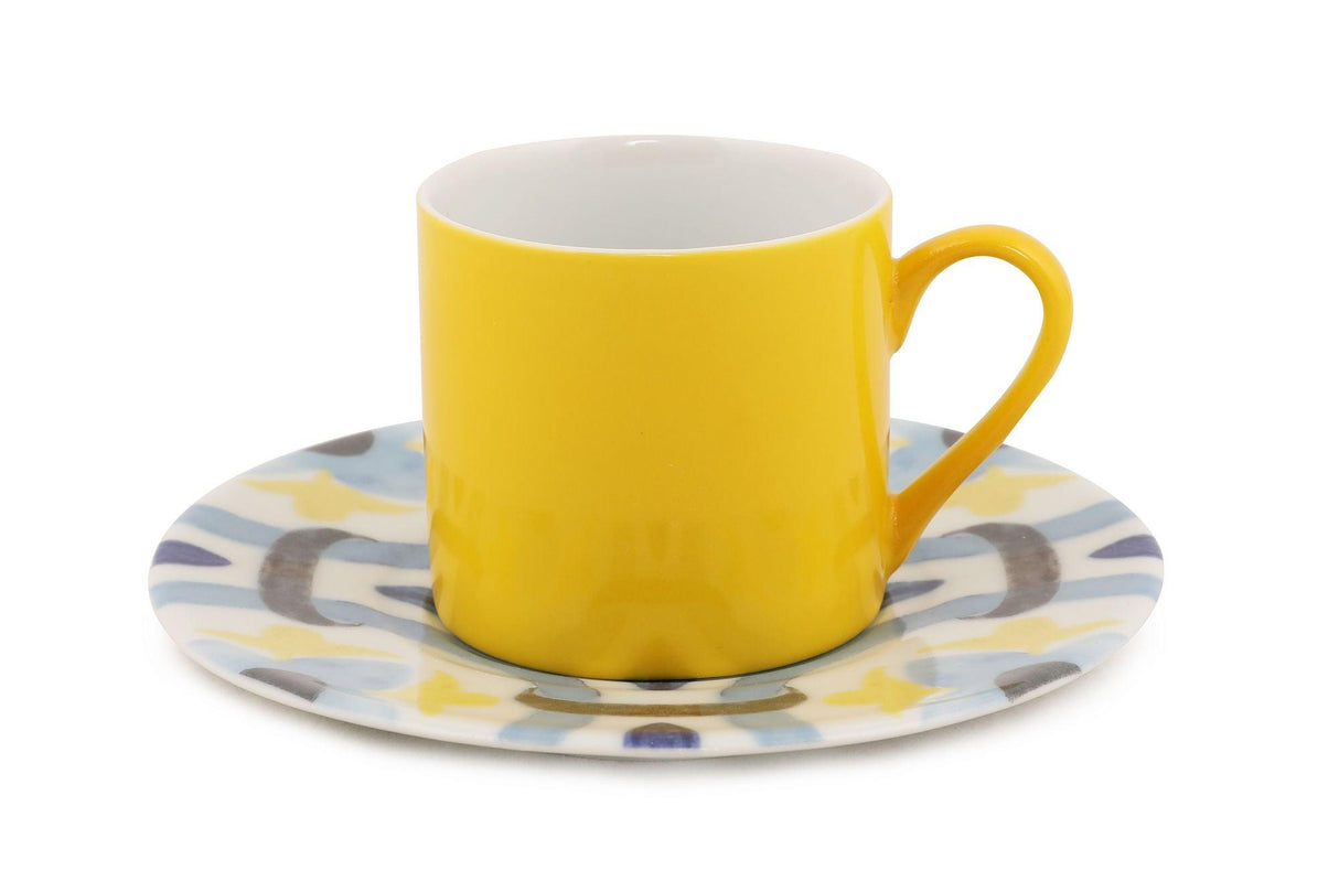 Set cești de cafea, Multicolor, 19x7x27 cm