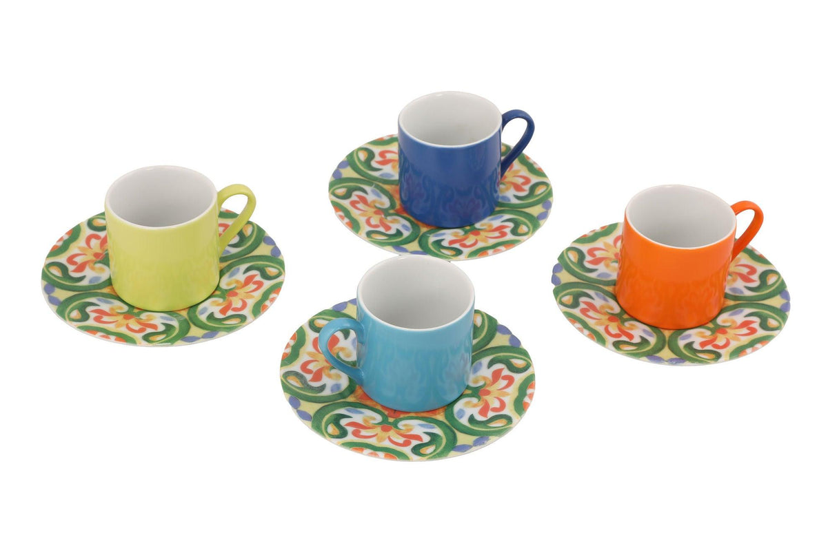 Set cești de cafea, Multicolor, 6x5x6 cm