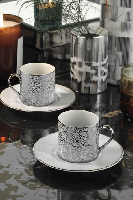 Set cești de cafea, Negru, 22x7x14 cm