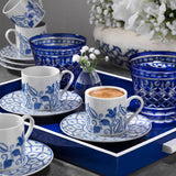 Set cești de cafea True Blue, Alb, 27x7x17 cm