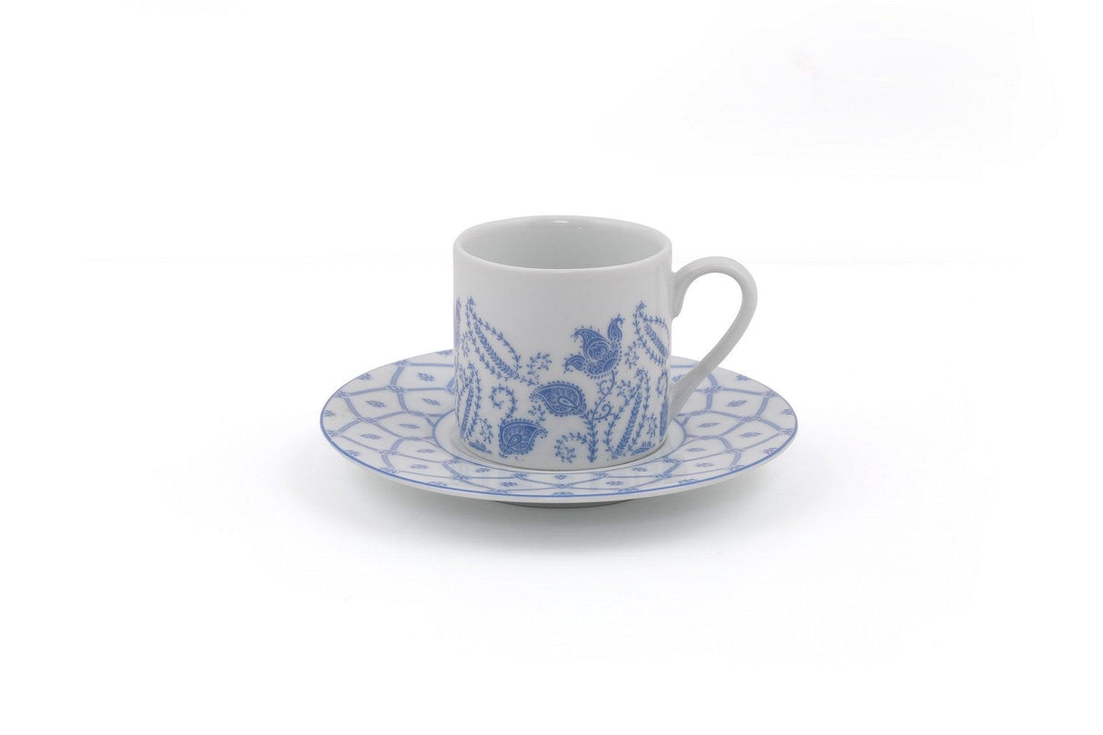 Set cești de cafea True Blue, Alb, 27x7x17 cm