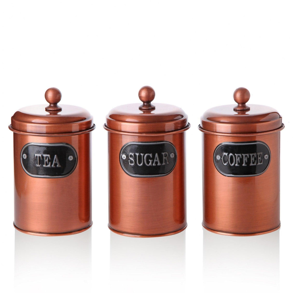 Set cutie de depozitare Storage Box Set   BLS-Bakır-7008, Bronz, 10x20x30 cm