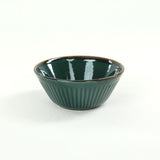 Set de cină din ceramică, Verde inchis, 26 cm