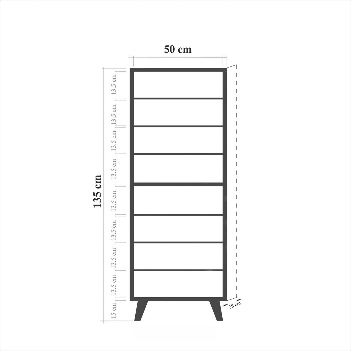 Set de mobilier pentru hol Filinta - 723 - 1053 Hallway Furniture Set 2, Sonomo, 105x50x40 cm