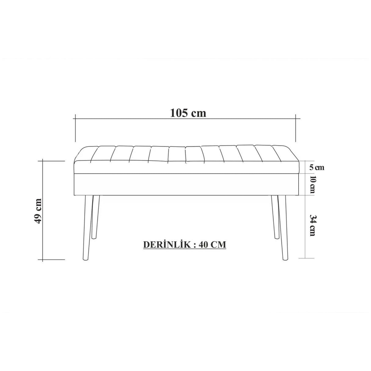 Set de mobilier pentru hol Filinta - 723 - 1053 Hallway Furniture Set 6, Sonomo, 105x50x40 cm