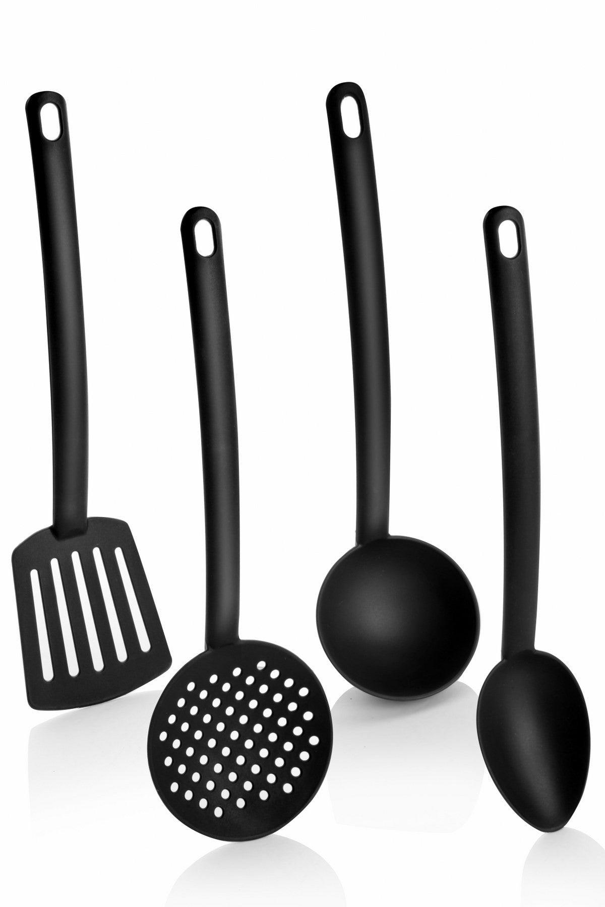 Set de ustensile de bucătărie Kitchenware Set   KP - 73, Negru, 34x5x34 cm