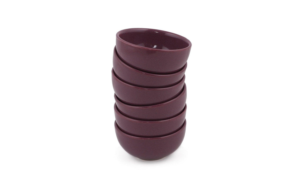 Set farfurii cu sos Sauce Plate Set Bulut Purple Snack / Sauce Bowl 8 Cm 6 Pieces, Violet, 23x11x23 cm