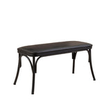 Set masă și scaune (6 bucăți) OLİVER SBT.BAROK-BLACK Table & Chairs Set, Negru, 77x75x120 cm