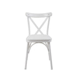 Set masă și scaune (6 bucăți) OLİVER SBT.WHİTE-KARİNA-WHİTE Table & Chairs Set  1, Alb, 77x75x120 cm