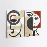 Tablou Canvas (2 bucăți) 2KNV4234, Multicolor, 110x70 cm