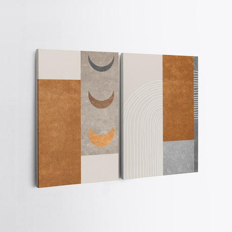 Tablou Canvas (2 bucăți) 2KNV4295, Multicolor, 110x70 cm