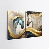 Tablou Canvas (2 bucăți) 2KNV4351, Multicolor, 110x70 cm