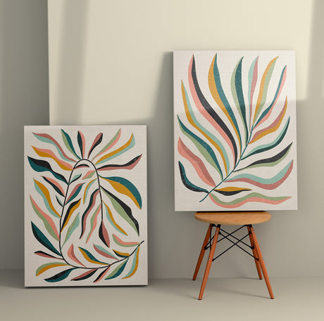 Tablou Canvas (2 bucăți) 2KNV4374, Multicolor, 110x70 cm