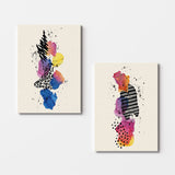 Tablou Canvas (2 bucăți) Lux 5, Multicolor, 110x70 cm