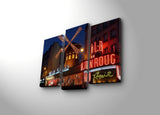 Tablou Canvas cu Led Moulin Rouge, Multicolor, 66 x 45 cm