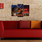 Tablou Canvas cu Led Moulin Rouge, Multicolor, 66 x 45 cm