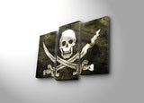 Tablou Canvas cu Led Pirate, Multicolor, 66 x 45 cm