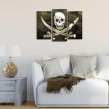 Tablou Canvas cu Led Pirate, Multicolor, 66 x 45 cm