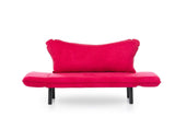 Canapea extensibila cu 2 Locuri Lisbon, Fuchsia, 140 x 80 x 65 cm