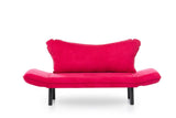 Canapea extensibila cu 2 Locuri Lisbon, Fuchsia, 140 x 80 x 65 cm