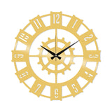 Ceas de perete Metal Wall Clock 11 - Gold, Aur, 48x1x48 cm