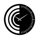 Ceas de perete Metal Wall Clock 8 - Black, Negru, 48x1x48 cm