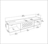 Comoda Tv Pare, Stejar, 116 X 20 X 25 Cm