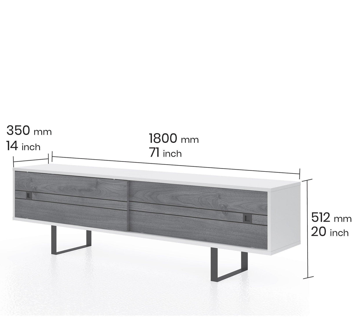 Comoda TV Pernet, Nuc, 180x52x35 cm