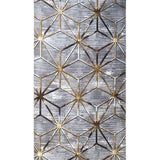 Covor de Hol Diamond, Gri, Lavabil, Antibacterian, Antiderapant, 150x80 cm