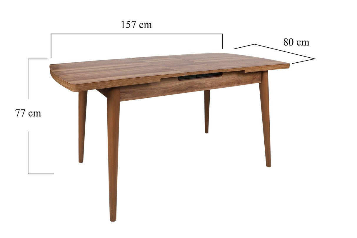 Masa Bucatarie Incime, Nuc, 130x79x80 cm